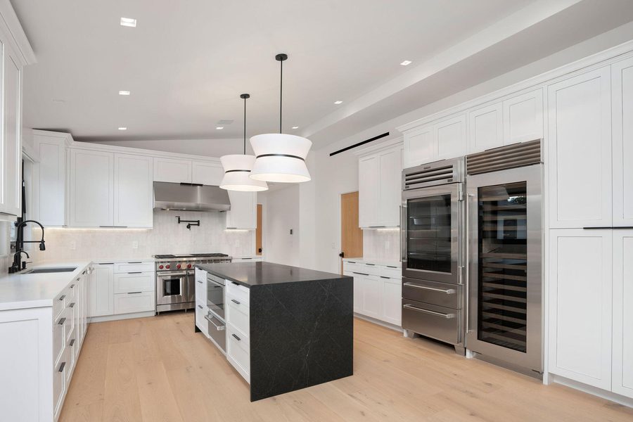 Westlake Village custom kitchen and linear diffusers
